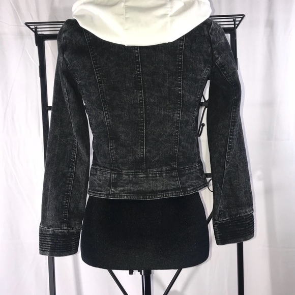 MIRROR Stonewashed, Distressed Denim Jacket - Picture 3 of 8